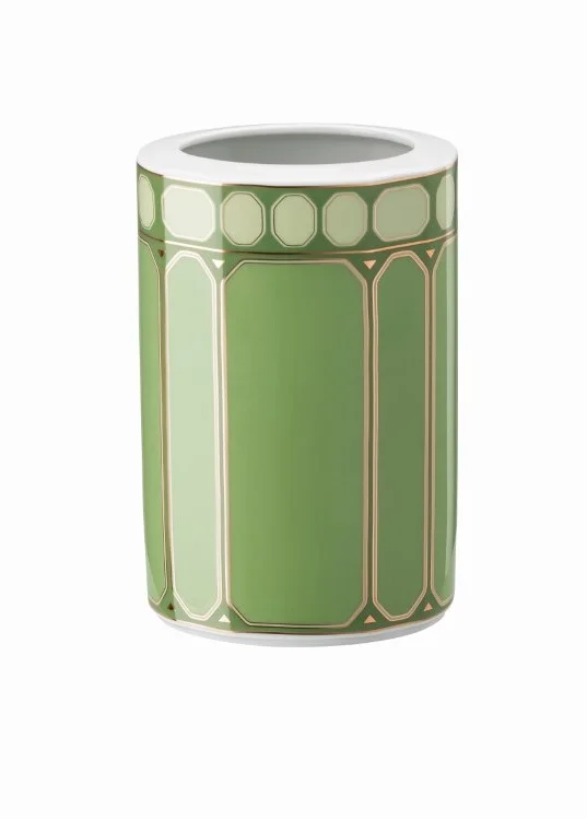 Porcelánová váza Swarovski Signum Fern, 15 cm