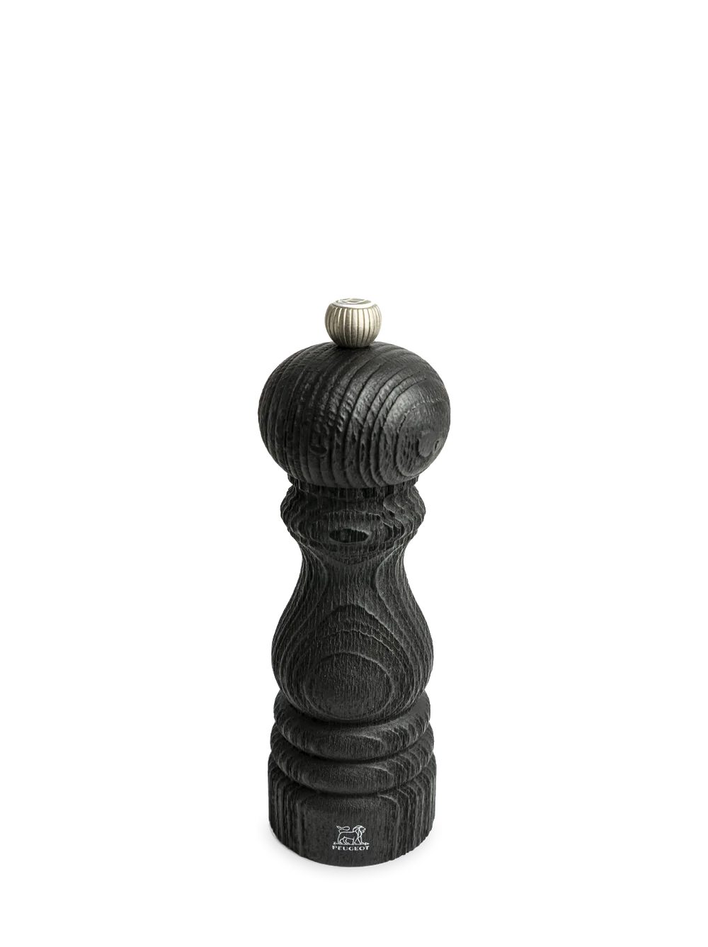 Drevený mlynček na soľ Paris Nature, 18 cm, čierny