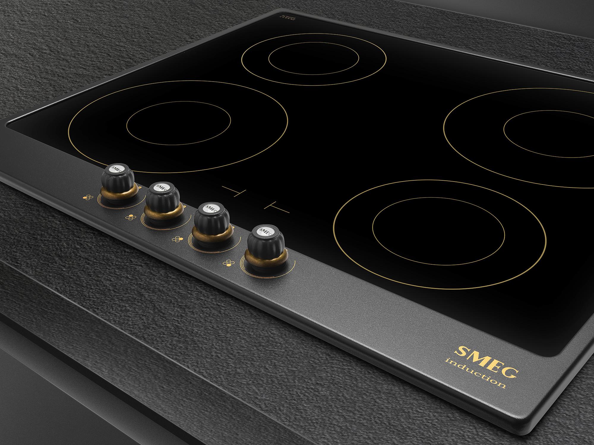 Indukčná varná doska Cortina so 4 varnými zónami, 60 cm, SI764, antracitová