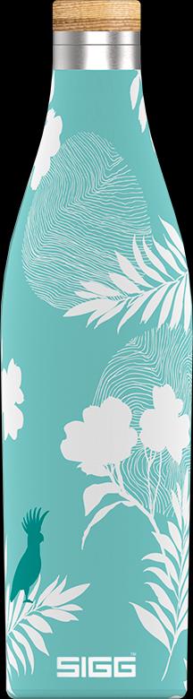 Dvojstenná fľaša na vodu z nehrdzavejúcej ocele Meridian Sumatra Birds, 0,5 l