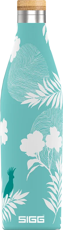 Dvojstenná fľaša na vodu z nehrdzavejúcej ocele Meridian Sumatra Birds, 0,5 l