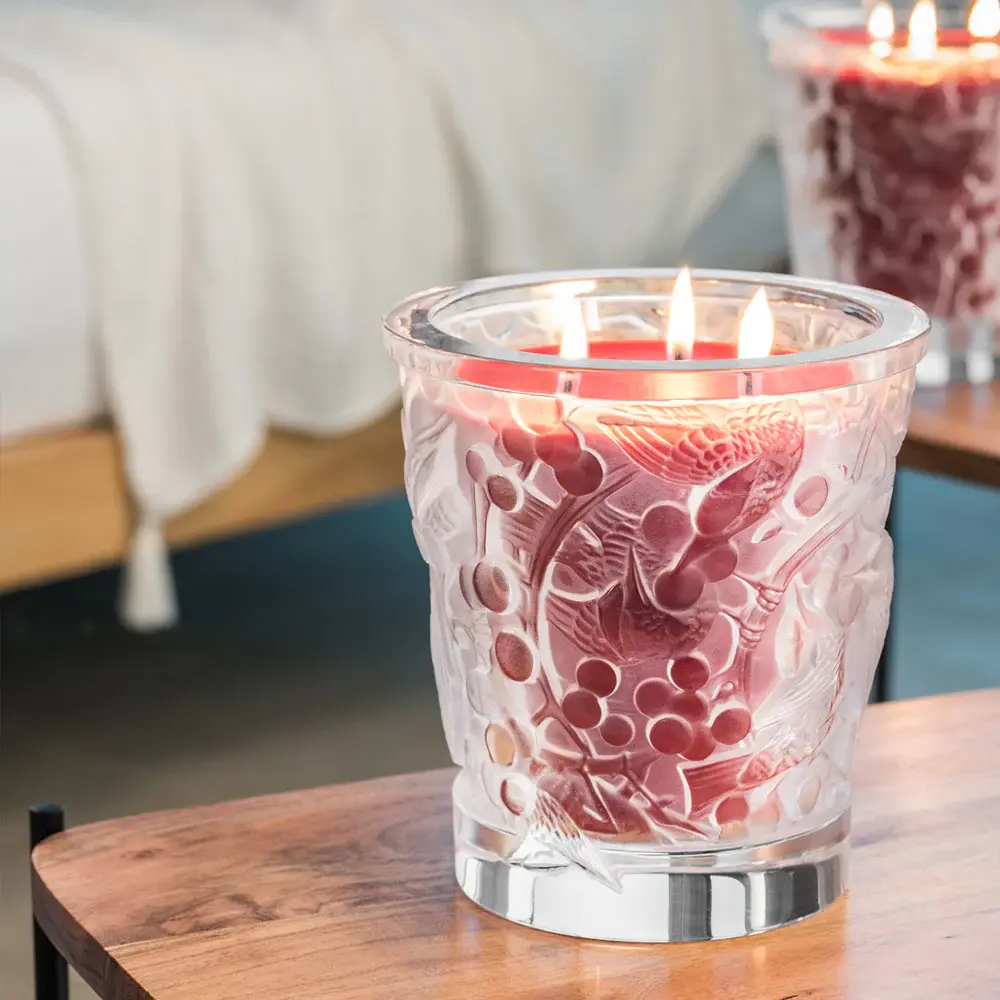 Křišťálová váza / vonná svíčka Crystal Merles et Raisins, 750 g