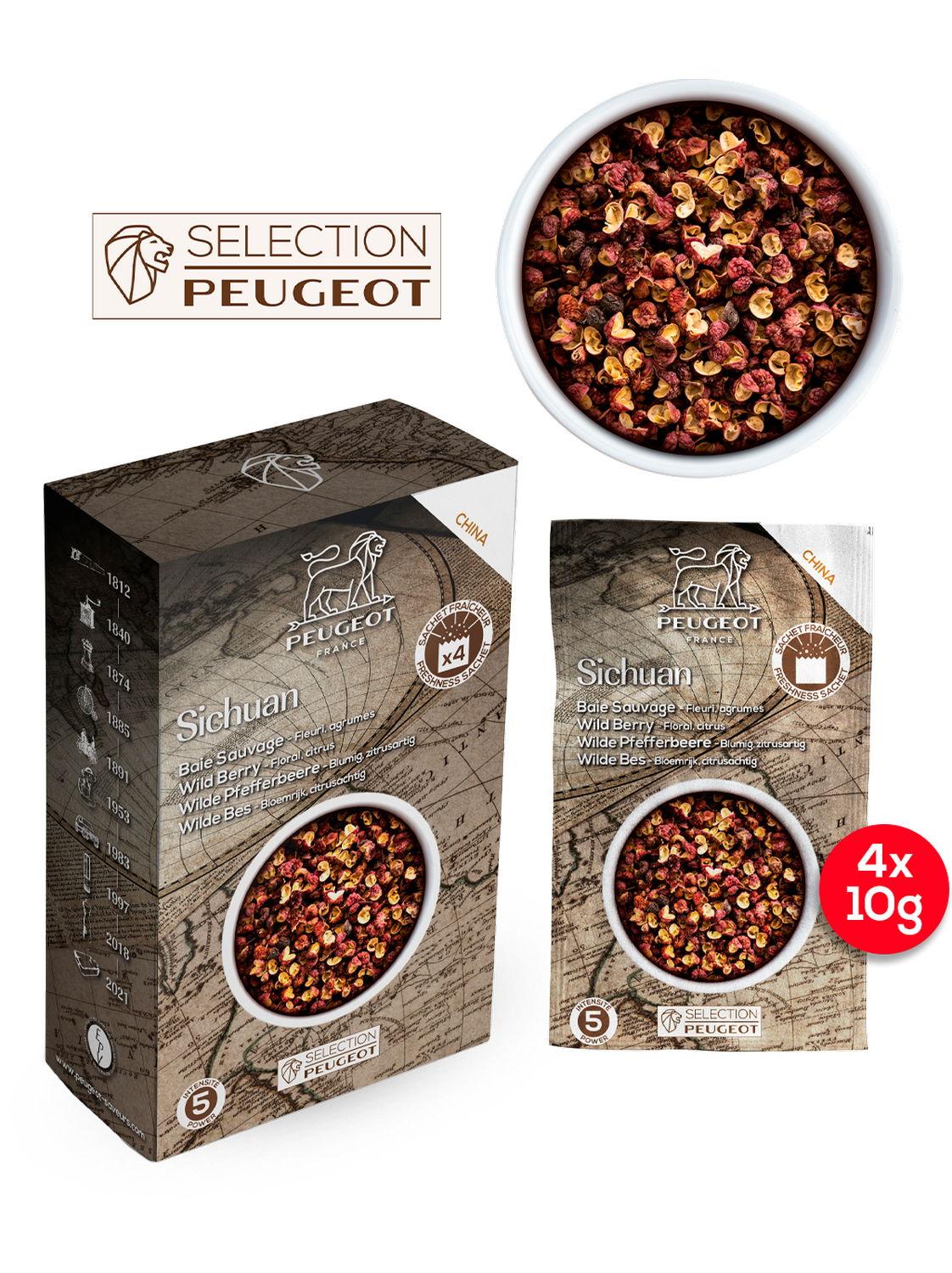 Sečuánske korenie Sichuan, 4 x 10 g