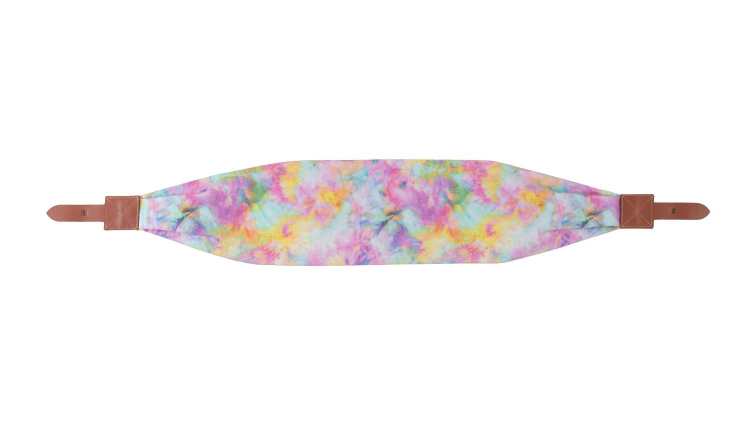 POLARBOX látkový popruh Tie Dye, hnědá přezka