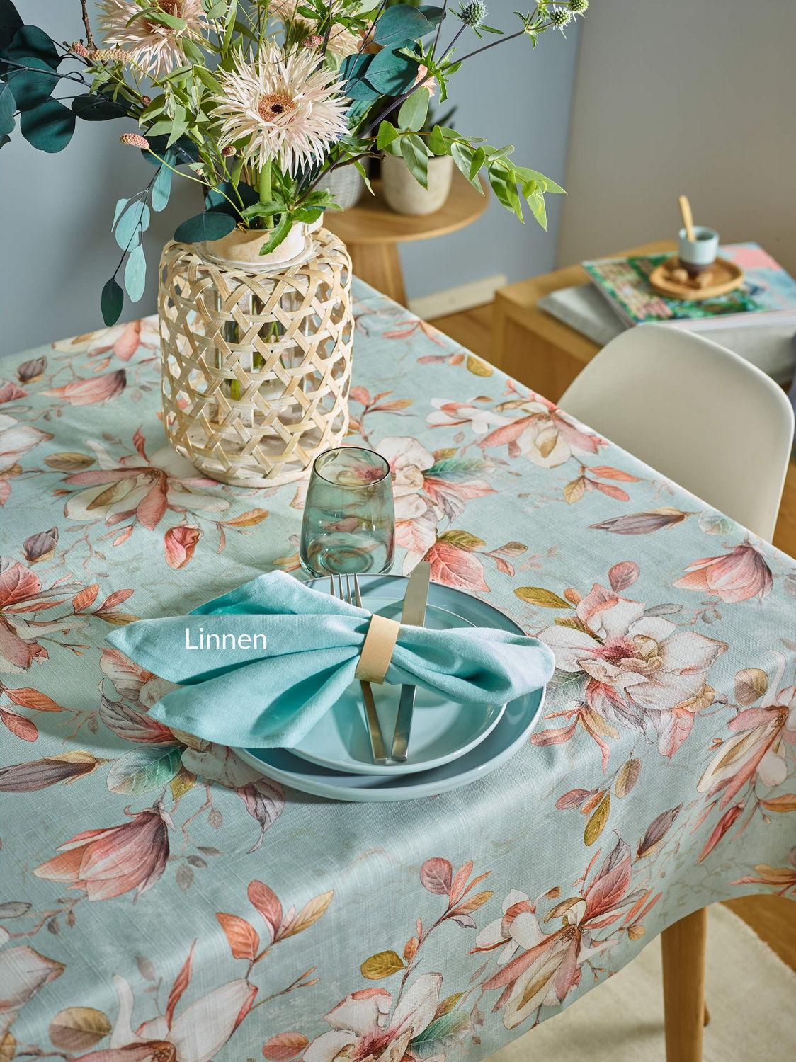 Obrus Linnen, 135 x 170 cm, soft mint