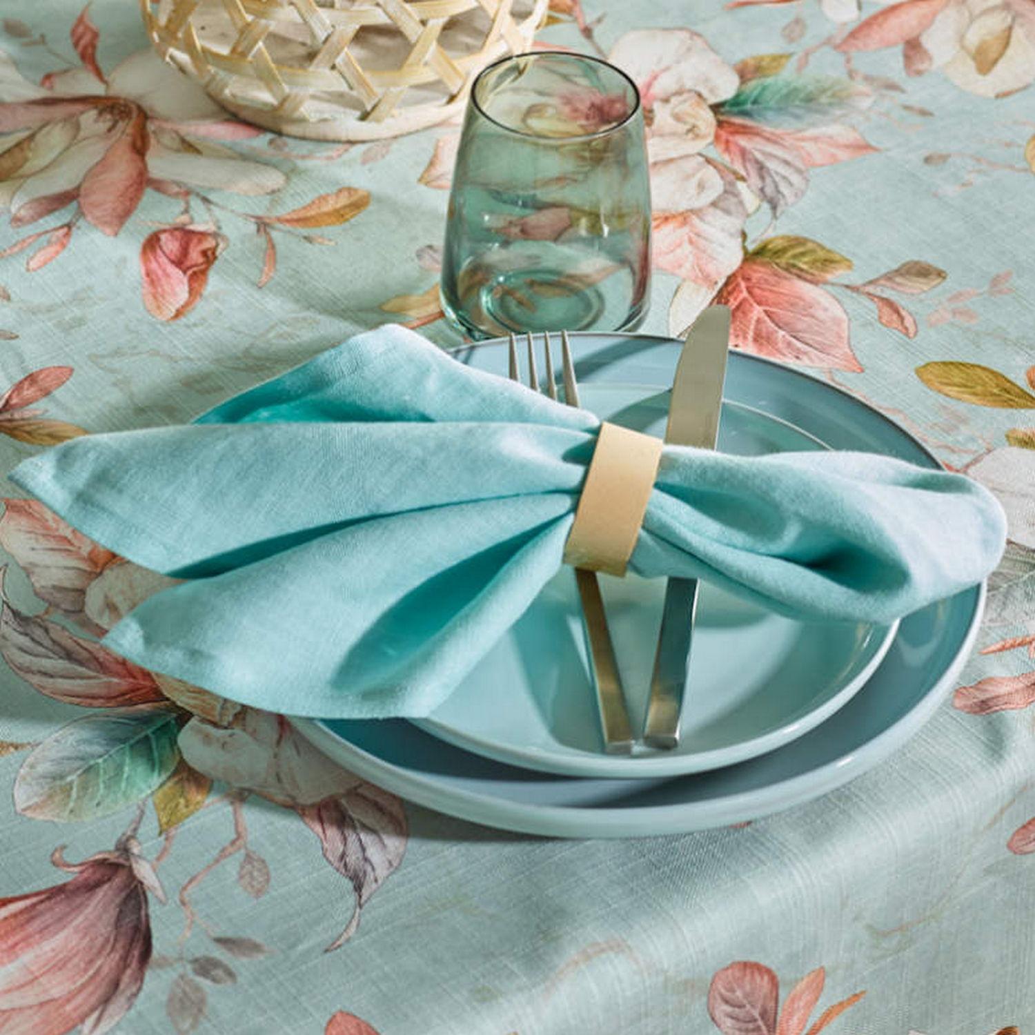 Behúň na stôl Linnen, 50 x 140 cm, soft mint