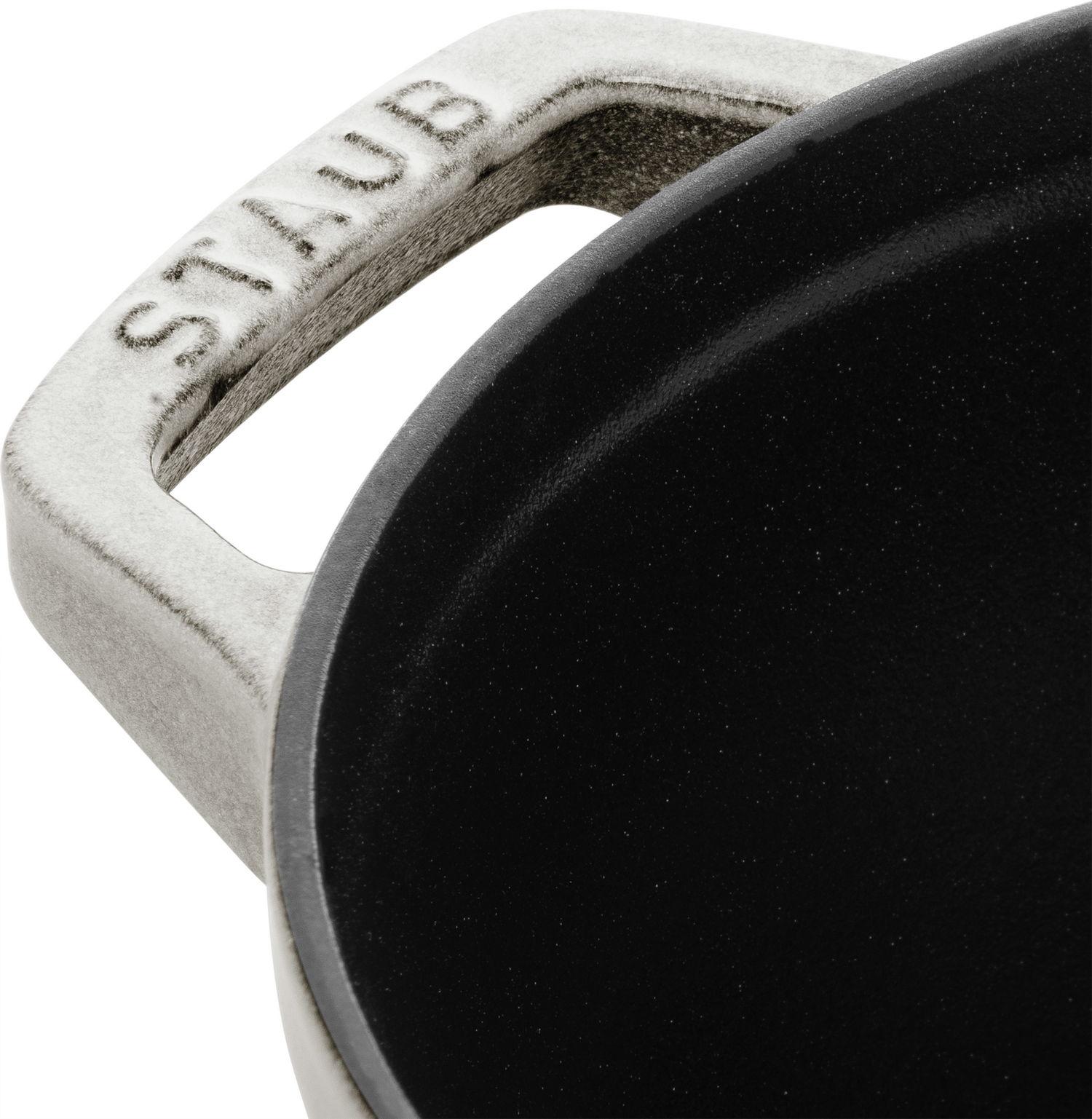 Liatinový hrniec s pokrievkou Cocotte Twist, Ø 24 cm / 4,0 l, biela hľuzovka