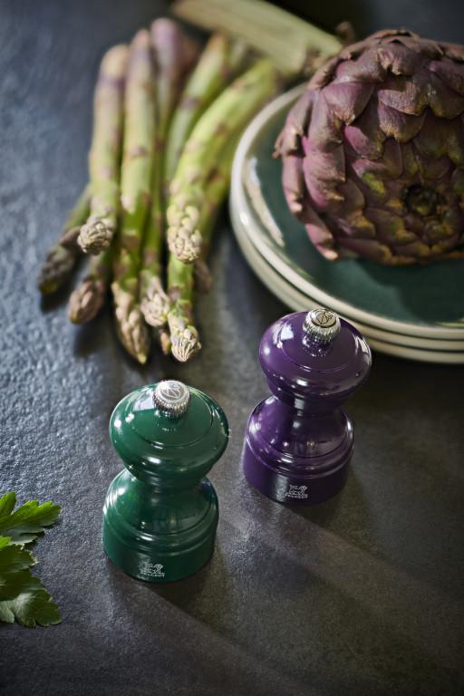 Mlynček na soľ Bistrorama, 10 cm, lesná zelená