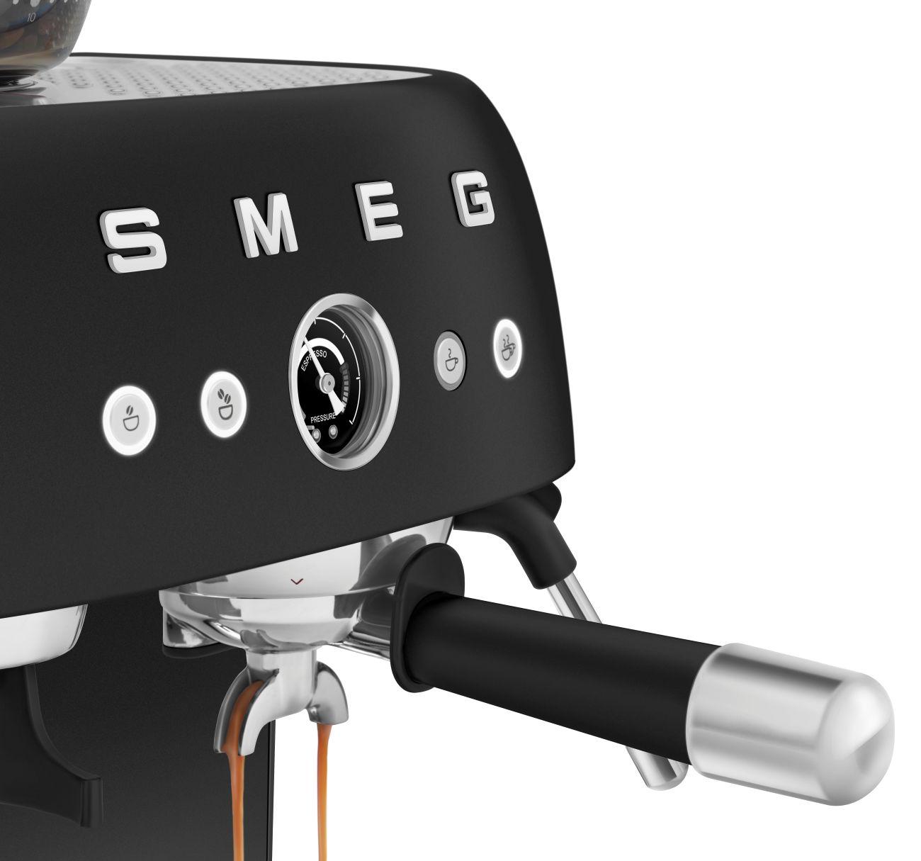 Pákový kávovar s mlynčekom EGF03, 50's Retro Style, biela 