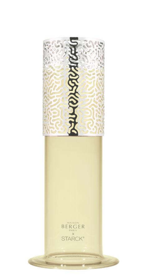 Svietnik Starck, zelený + vonná sviečka Peau d'Ailleurs, 120 g