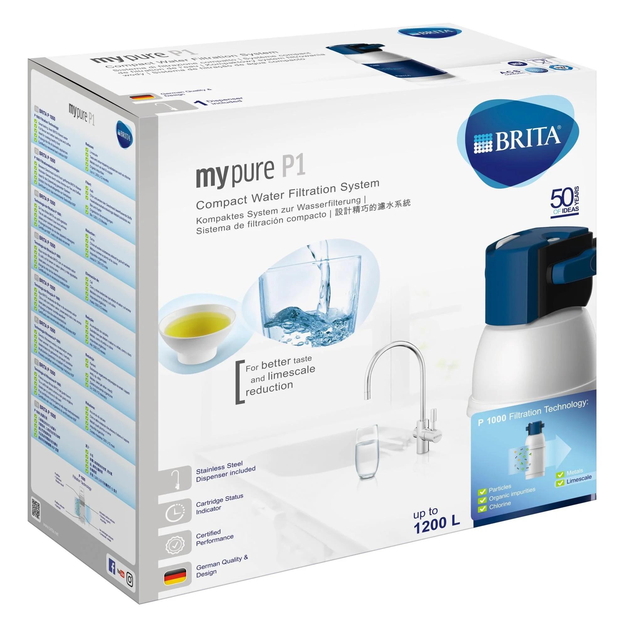 Filtračný systém MyPure P1, vodný filter pod drez s kohútikom