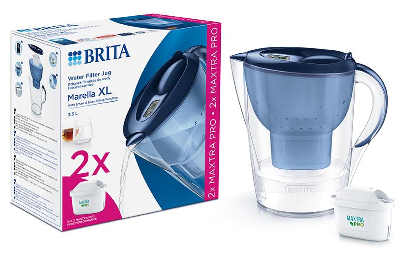 Sada filtračnej kanvice Marella XL, 3,5 l, modrá + 2 filtre Maxtra Pro Pure Peformance