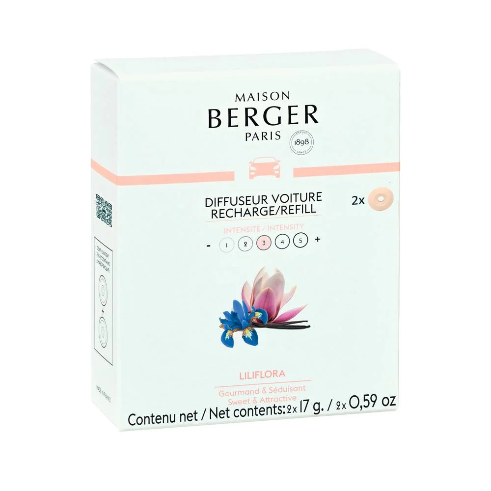 Keramická náplň vône do auta Magnólia, 2 ks