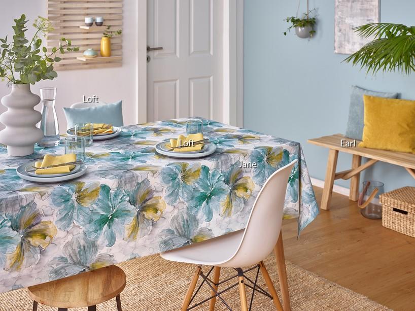 Obrus Jane, 150 x 250 cm, aqua