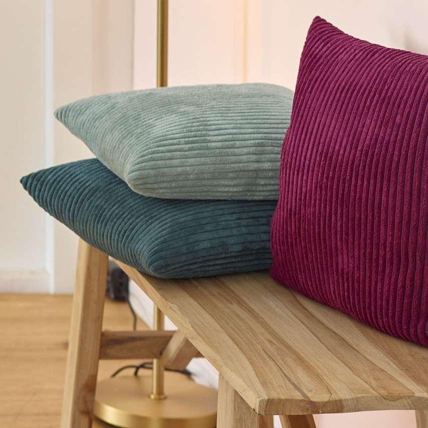 Menčestrová obliečka na vankúš King, 50 x 50 cm, berry