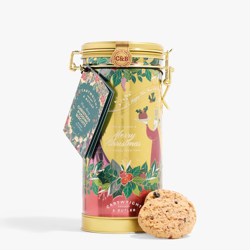 Vianočné maslové sušienky v hracej dóze