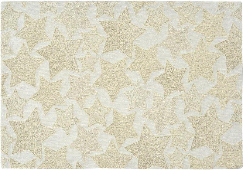 Behúň na stôl Star Parade, 40 x 100 cm, ecru