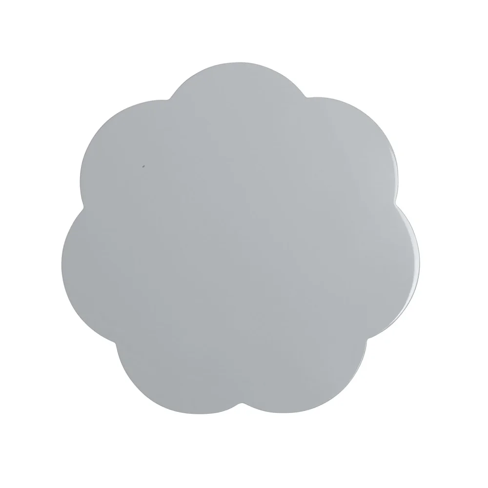 Lakované prestieranie Chiffon Lacquer, Ø 33 cm, 4 ks, sivá