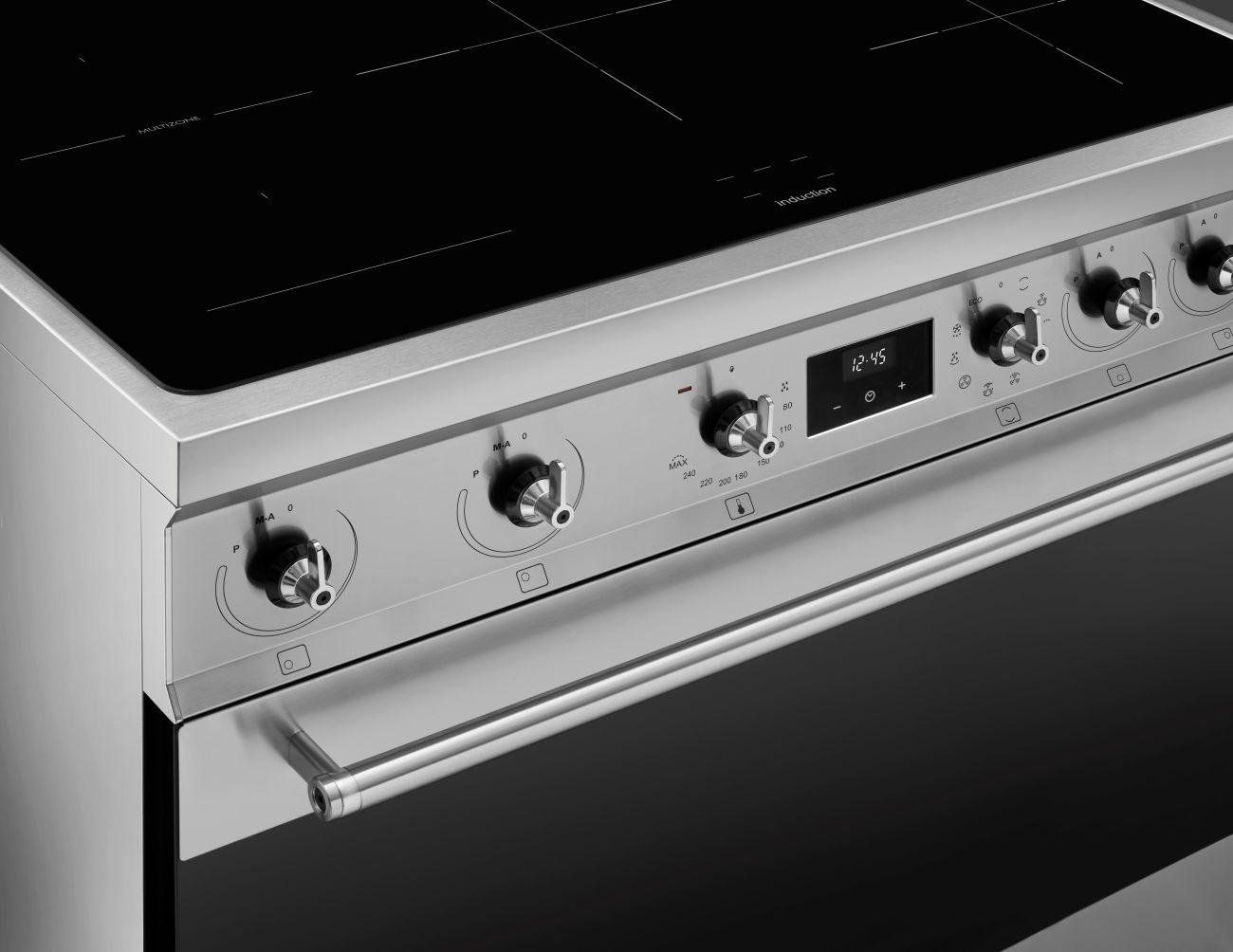 Sporák s indukčnou doskou a multifunkčnou rúrou, C9IMX2, 90x60 cm, 115 l