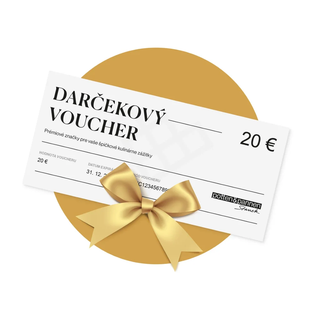 Darčekový voucher Potten & Pannen - Staněk v hodnote 20 €