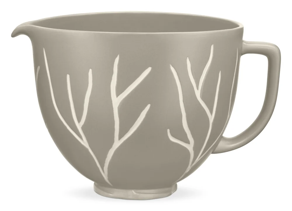 Keramická misa 4,83l, Holé stromy, svetlo sivá