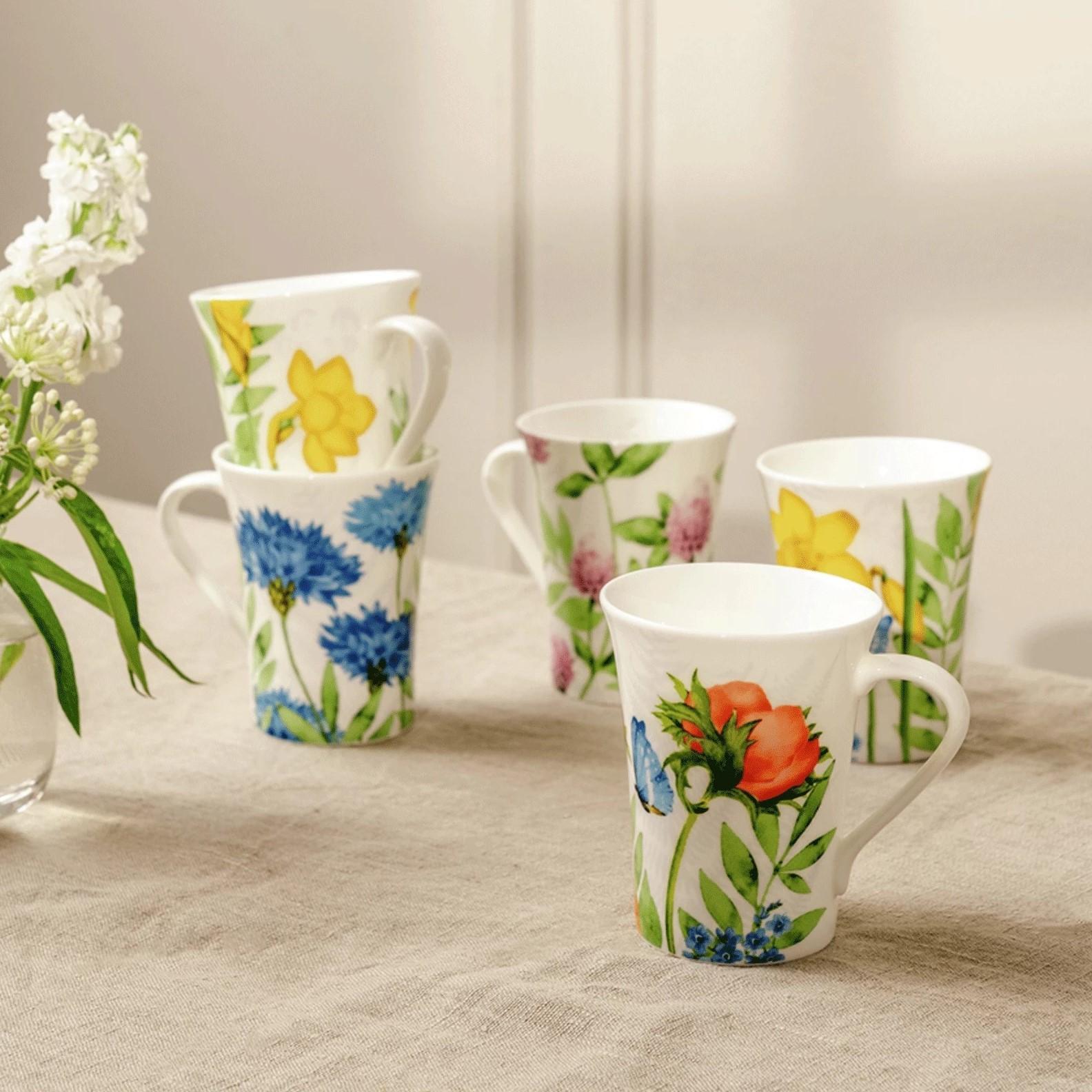 Hrnček s uchom Ďatelina, Nora Wild Flowers, 0,4l