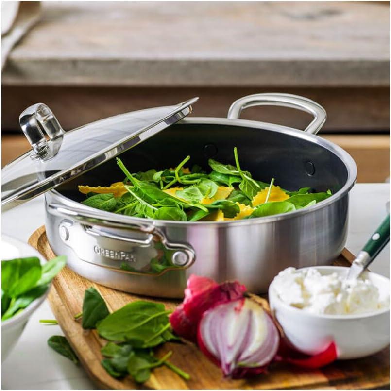 Premiere nerezový kastról s keramickým povrchom s pokrievkou, 26 cm