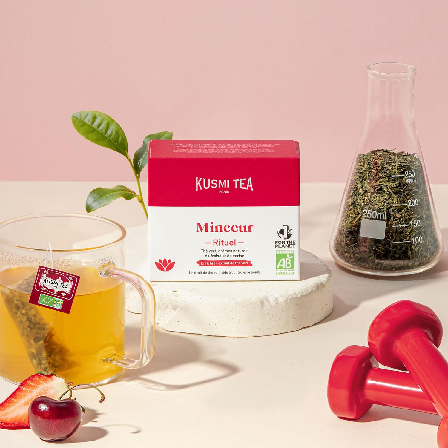 Porciovaný zelený čaj na zrýchlenie metabolizmu Slim Ritual, 18 vrecúšok