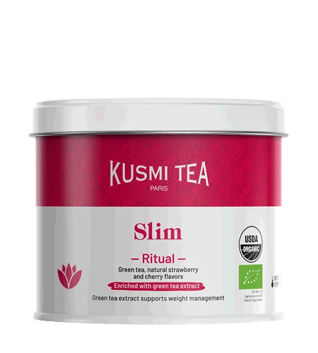 Sypaný zelený čaj na zrýchlenie metabolizmu Slim Ritual, kovová dóza 100 g