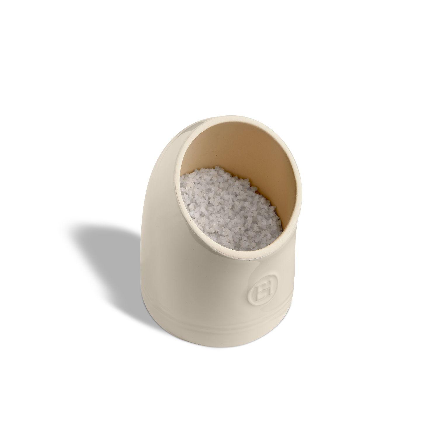 Dóza na soľ, 0,55 l, slonovinová kosť