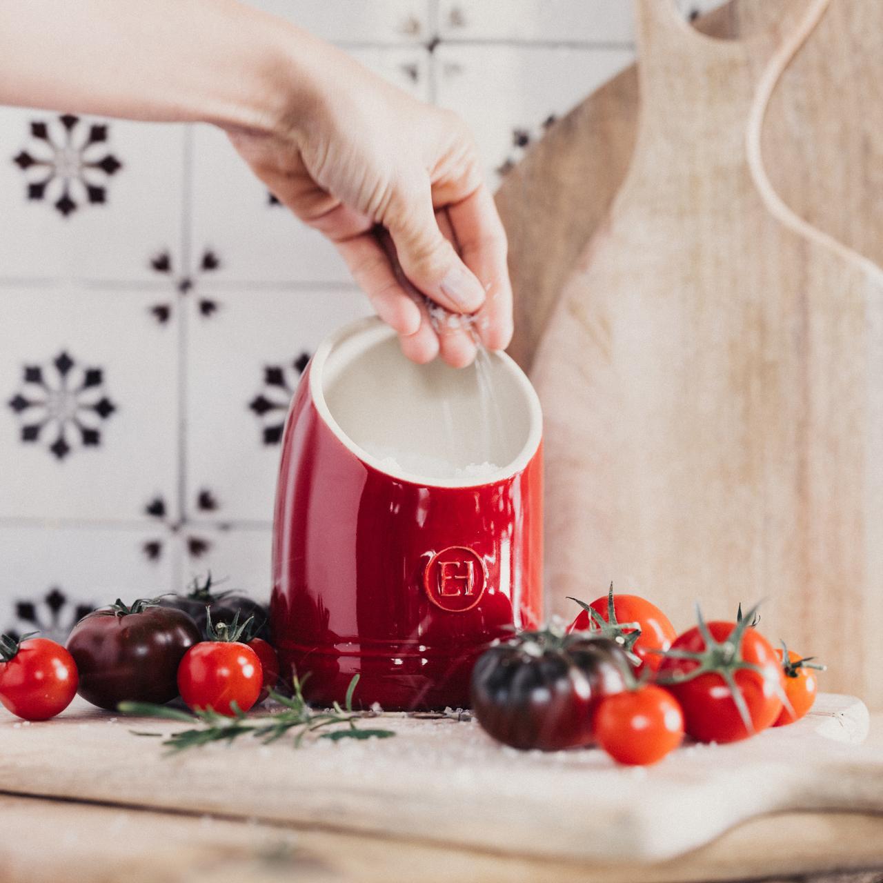 Dóza na soľ, 0,55 l, slonovinová kosť