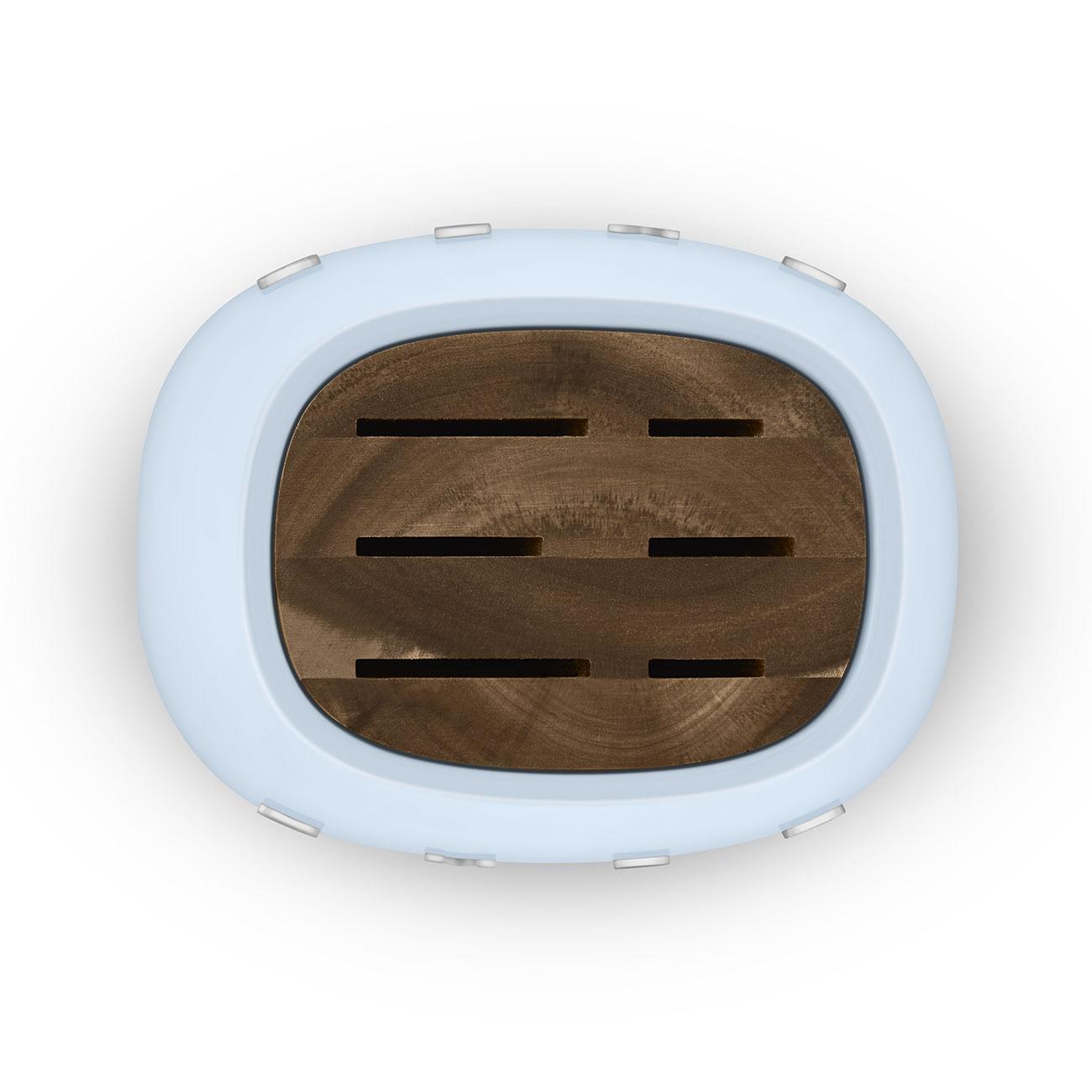 Blok s nožmi, 6 ks krémová