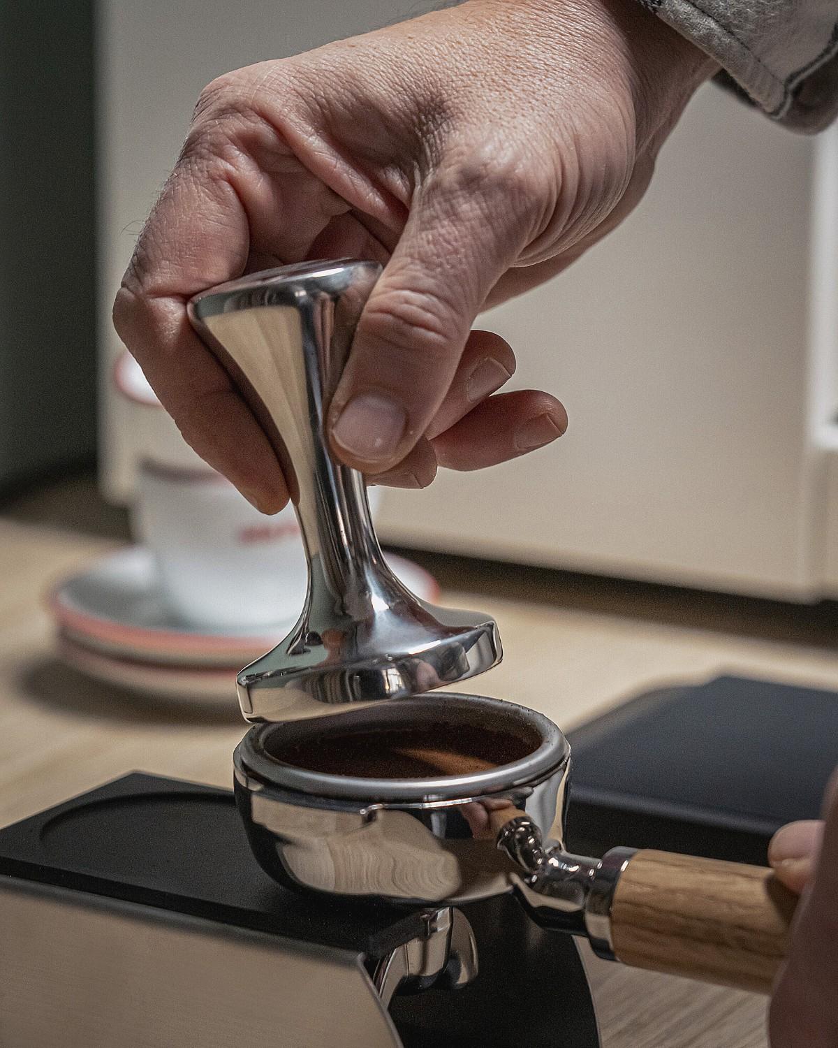 Tamper na stláčanie kávy, nerezová