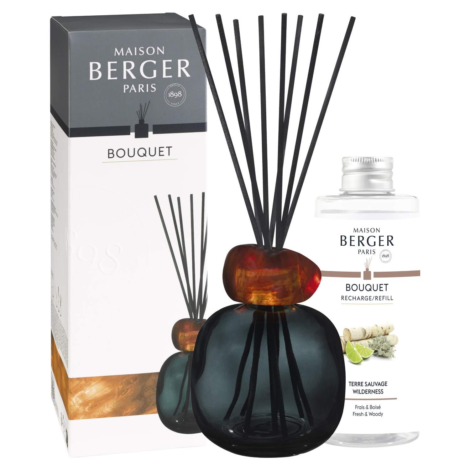 Aróma difuzér Mineral, čierny + náplň Divočina 180 ml