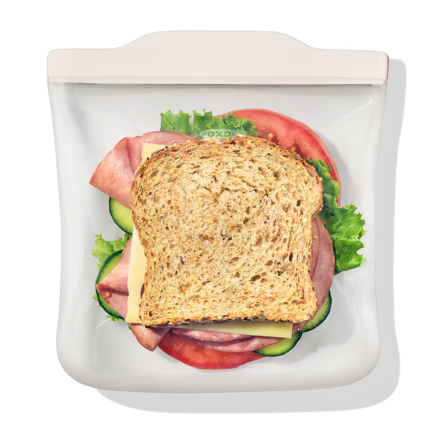 Silikónové vrecko na sendvič, 0,8 l, 19 x 21 cm