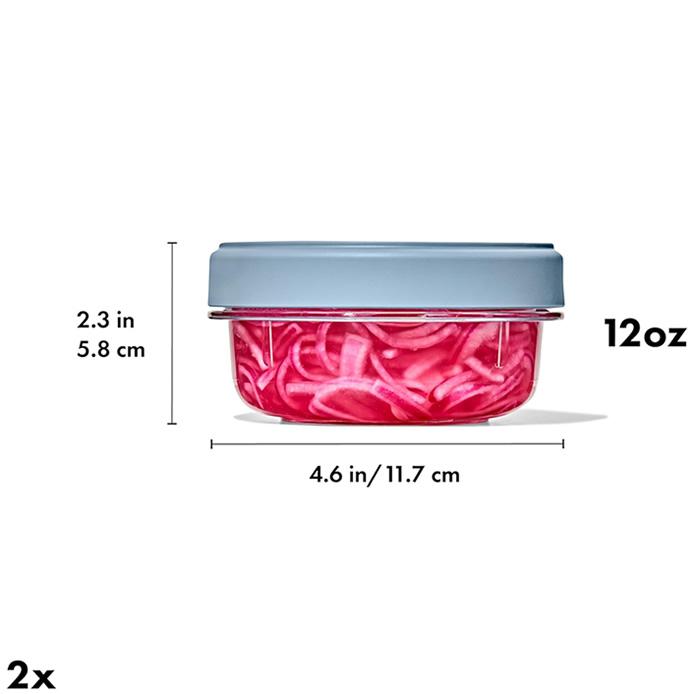 Sada stohovateľných dóz na potraviny Twist&Stack, 355 ml, 2 ks