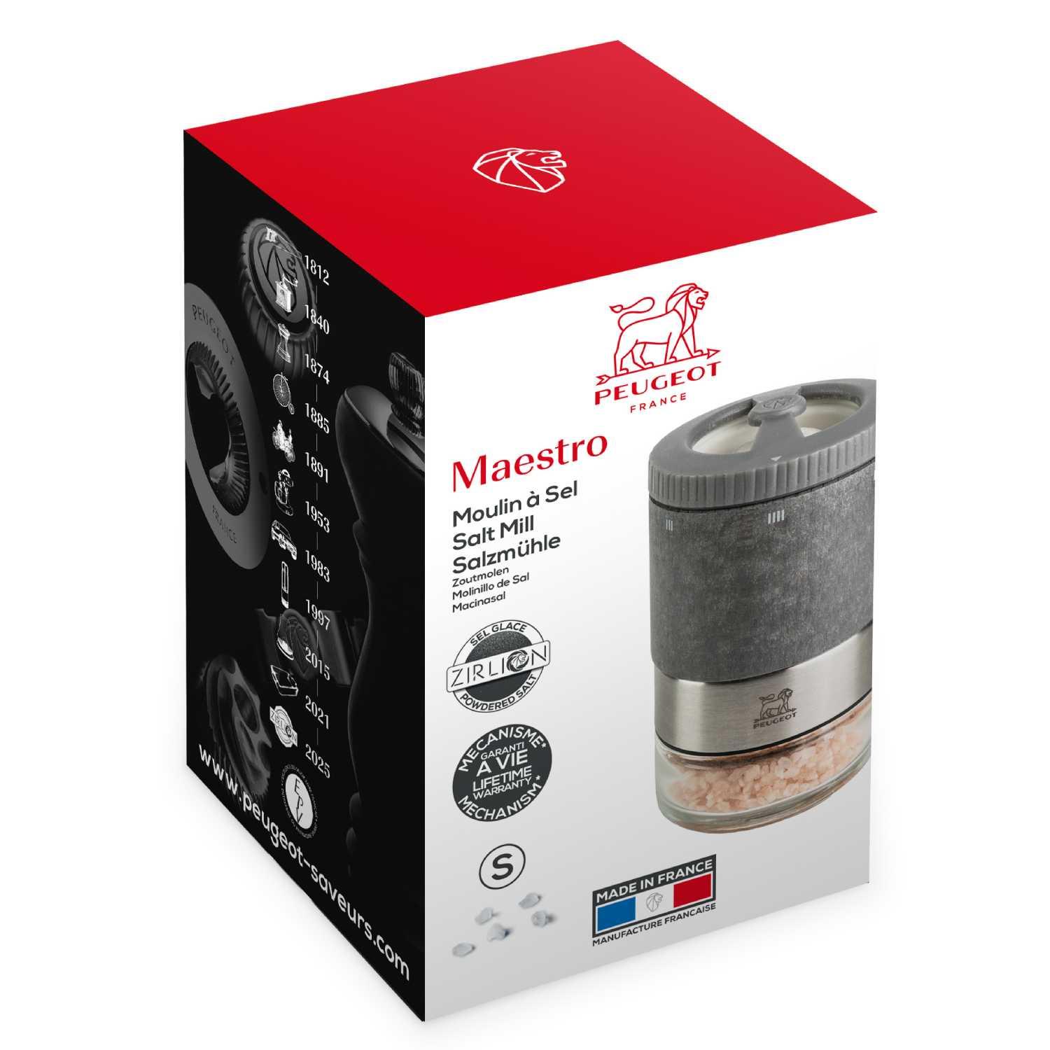 Mlynček na soľ Maestro Zirlion + 1 zásobník + morská soľ