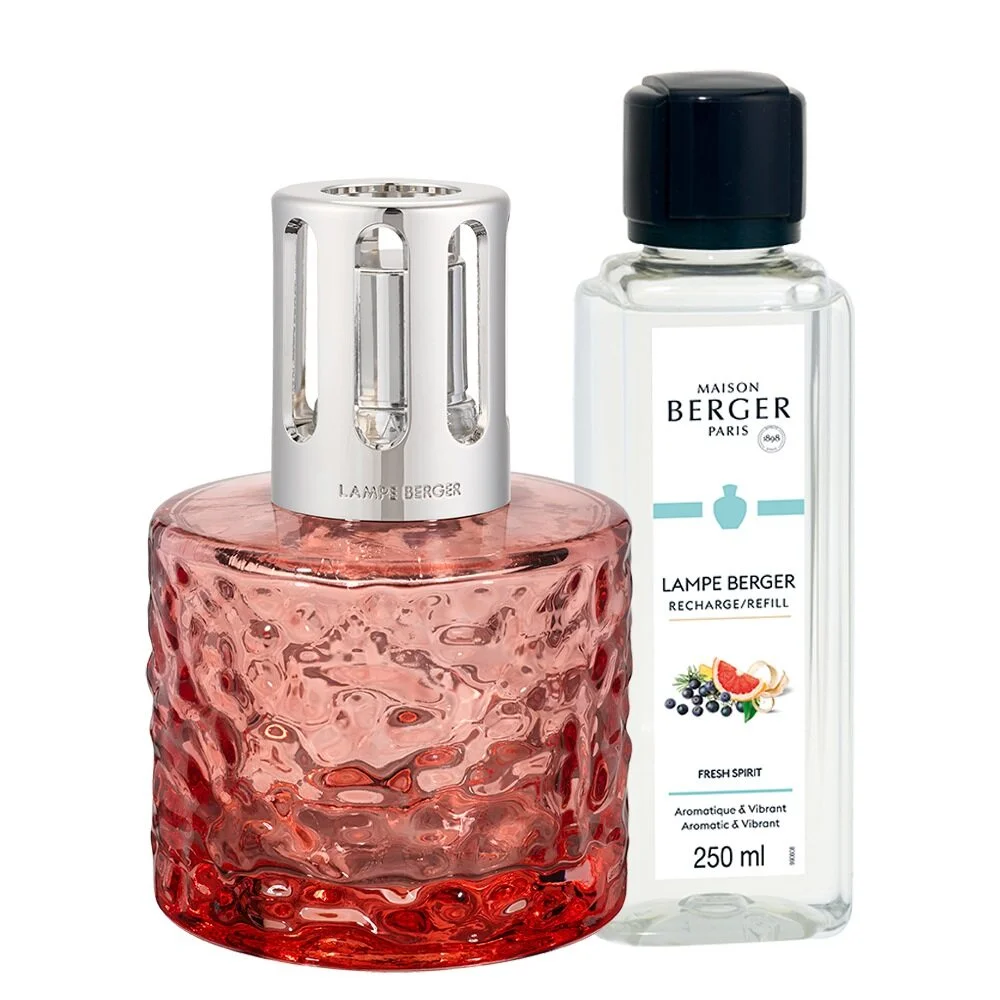 Katalytická lampa Mirage, ružová + náplň Svieža atmosféra, 250 ml