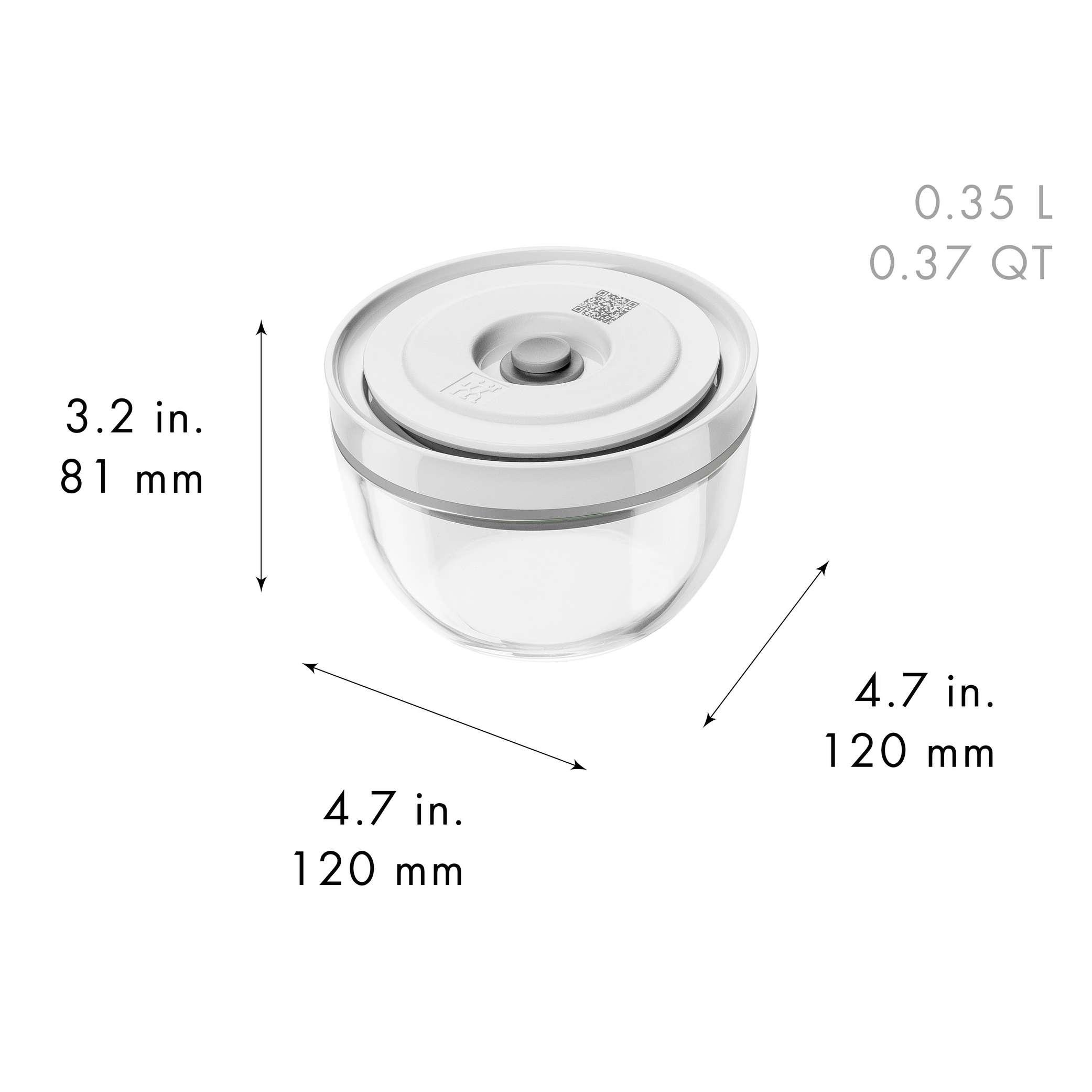 Súprava vákuovacích sklenených mís Fresh & Save, Ø 12 / 18 / 24 cm, 3 ks