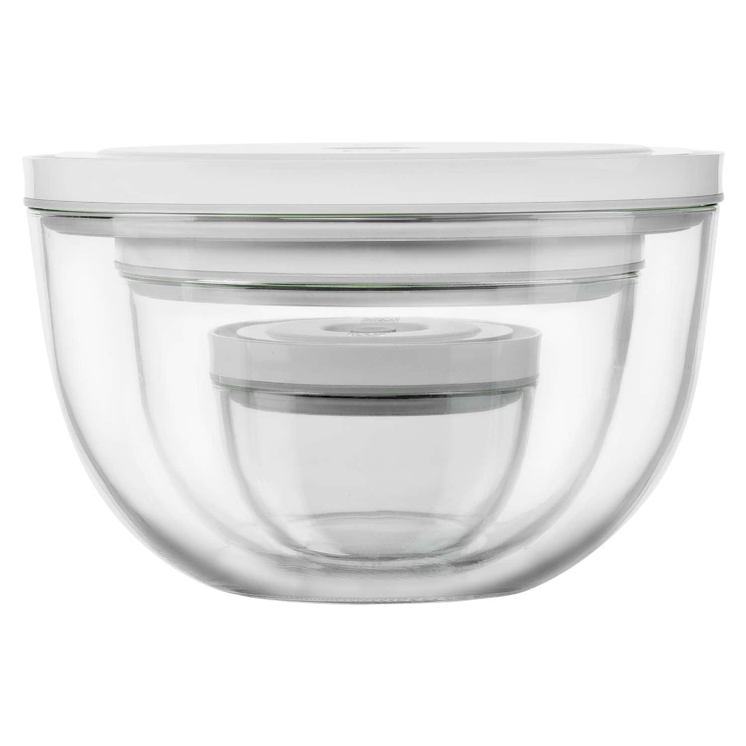 Súprava vákuovacích sklenených mís Fresh & Save, Ø 12 / 18 / 24 cm, 3 ks