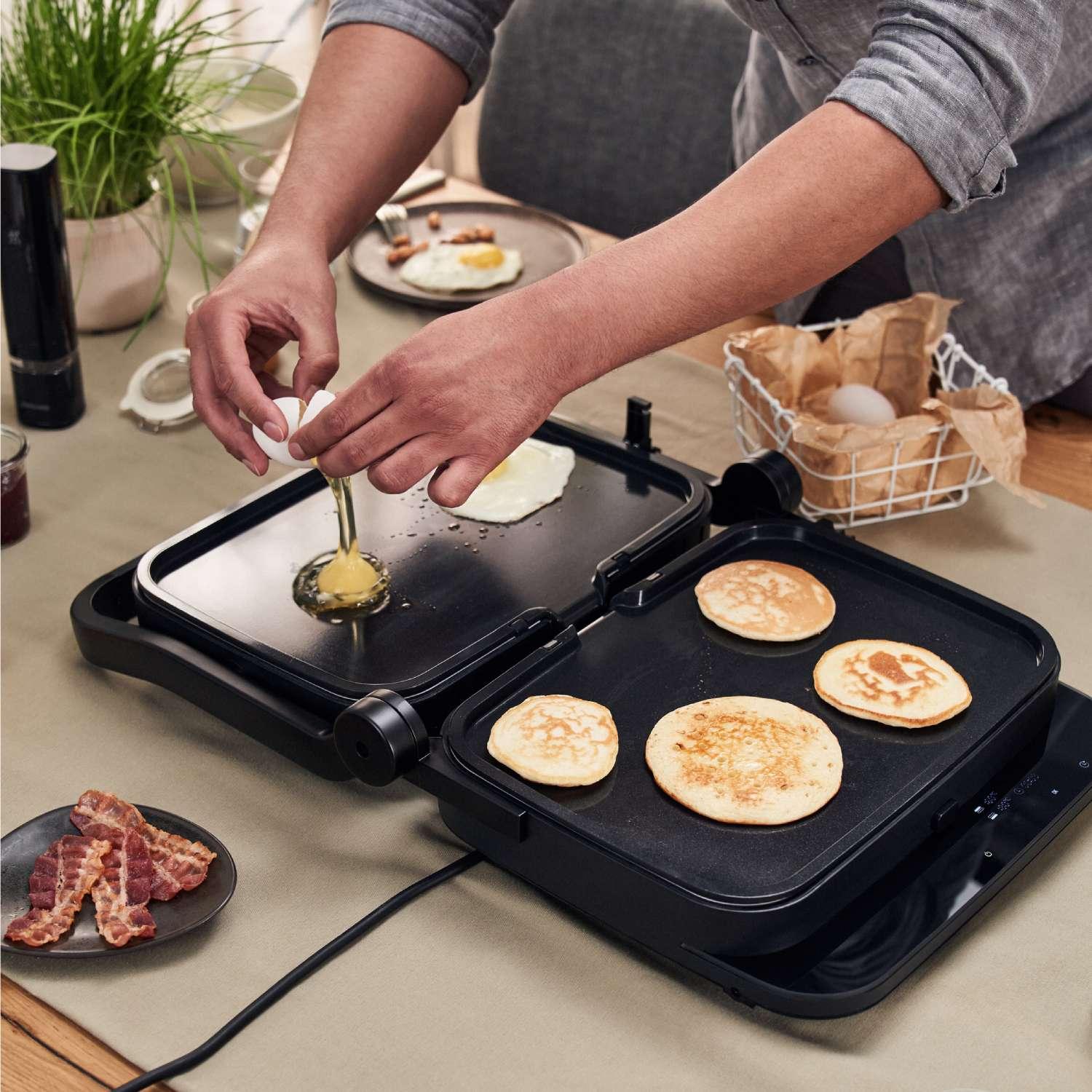 Teppanyaki pláty pre kontaktný a BBQ gril 2v1 Enfinigy, 2 ks