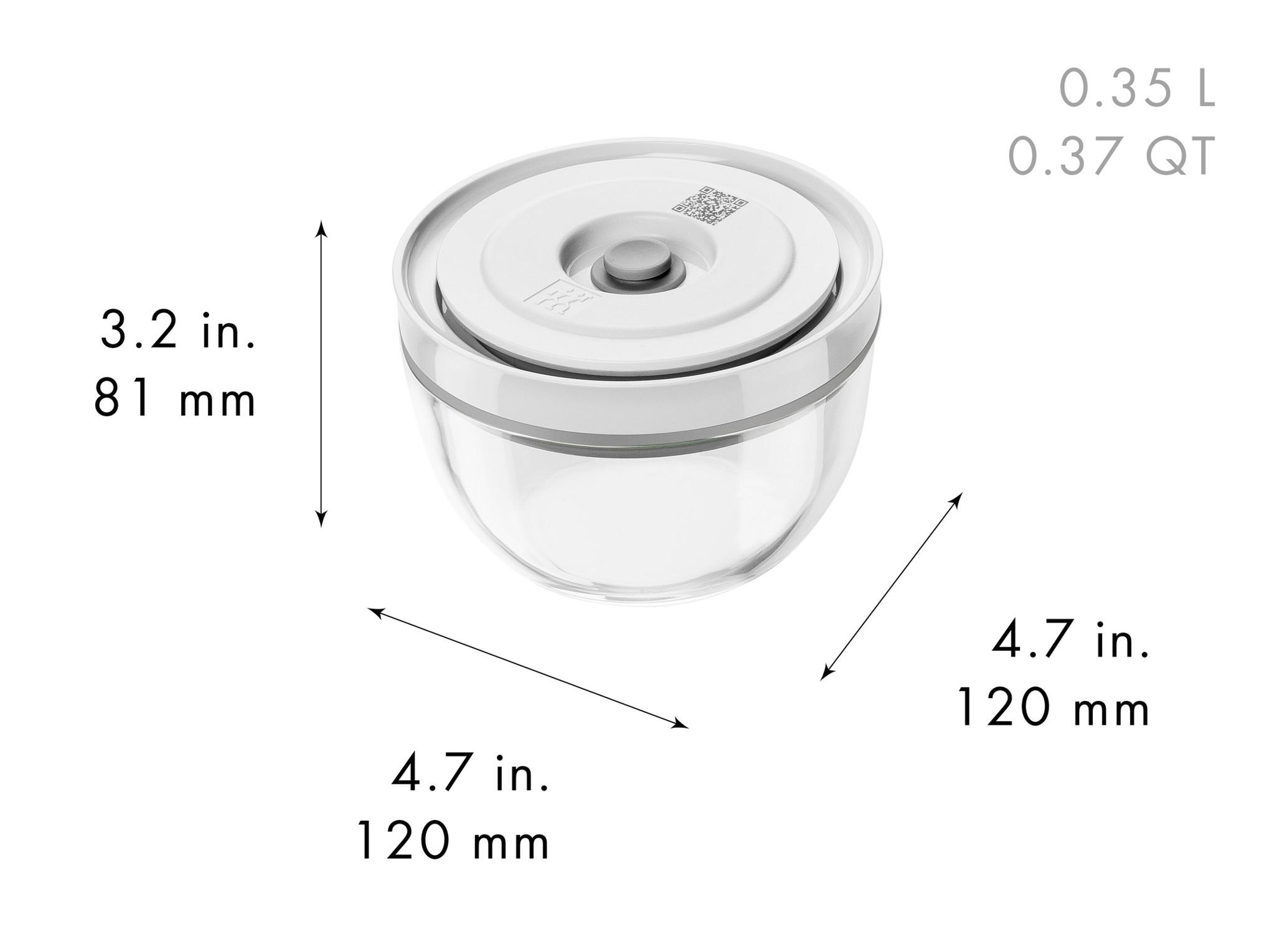 Vákuovacia sklenená miska + veko Fresh & Save, Ø 12 cm / 0,35 l