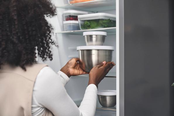 Vákuovacia nerezová miska + veko Fresh & Save, Ø 18 cm / 1,75 l