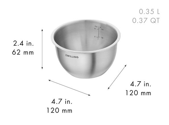 Súprava vákuovacích nerezových mís Fresh & Save, Ø 12 / 18 / 24 cm, 3 ks