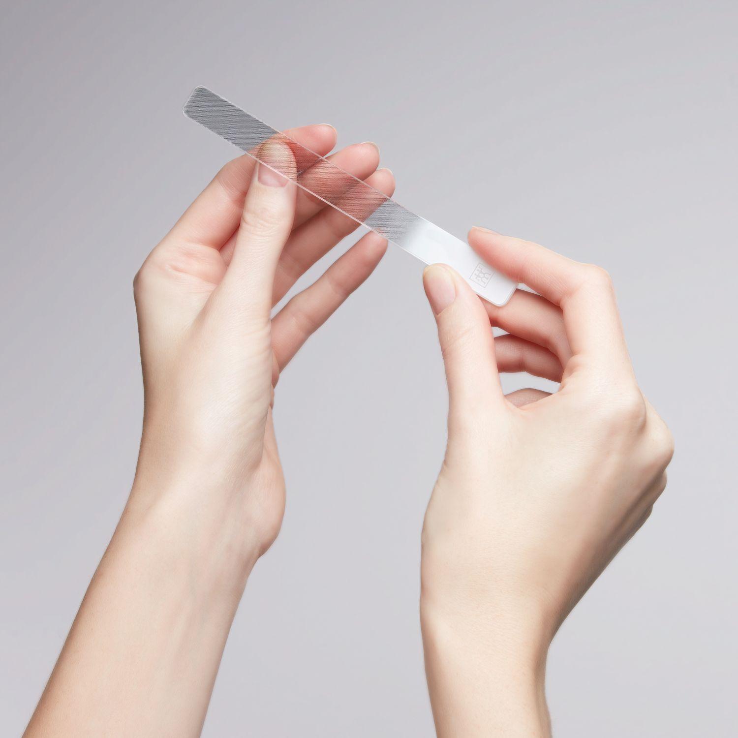 Skleněný pilník na leštění nehtů, 14 cm