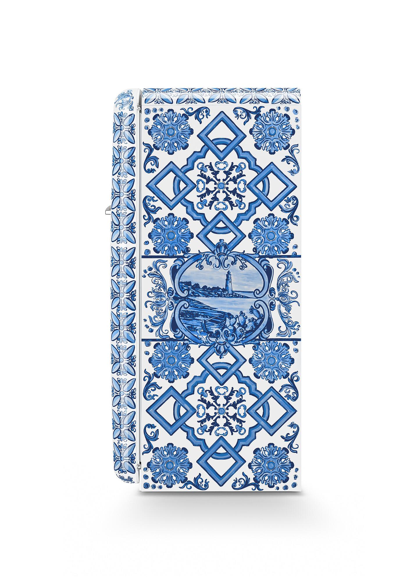 SMEG 50's RS chladnička s mrazícím boxem 244l/26l otv.pravé 153x60 cm oranžová