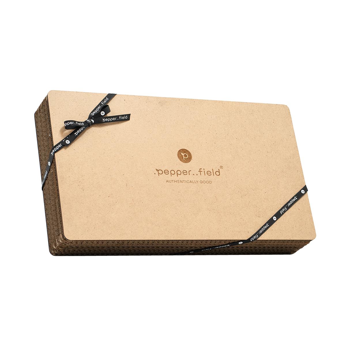 Darčeková súprava škandinávskych mlynčekov na korenie Kampot (50 g) a morskou soľou (120 g)