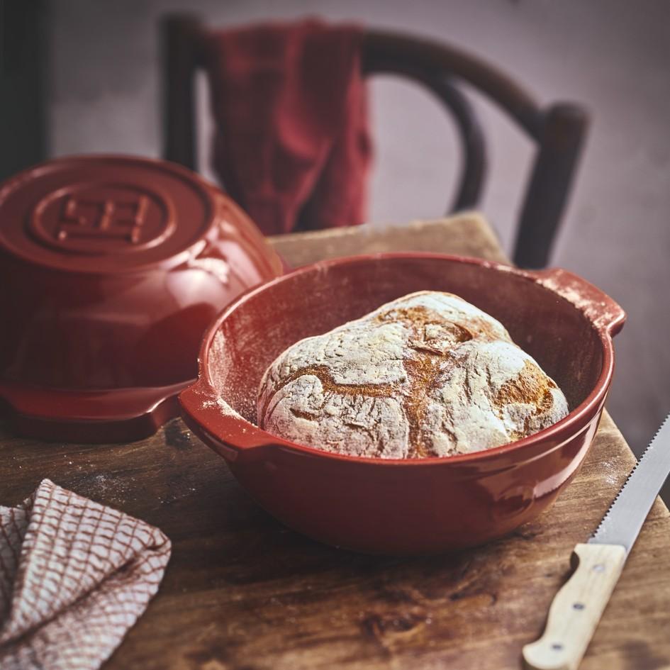 Forma na pečenie chleba & hrniec na zemiaky One Pot Flame, 2 l, granátová