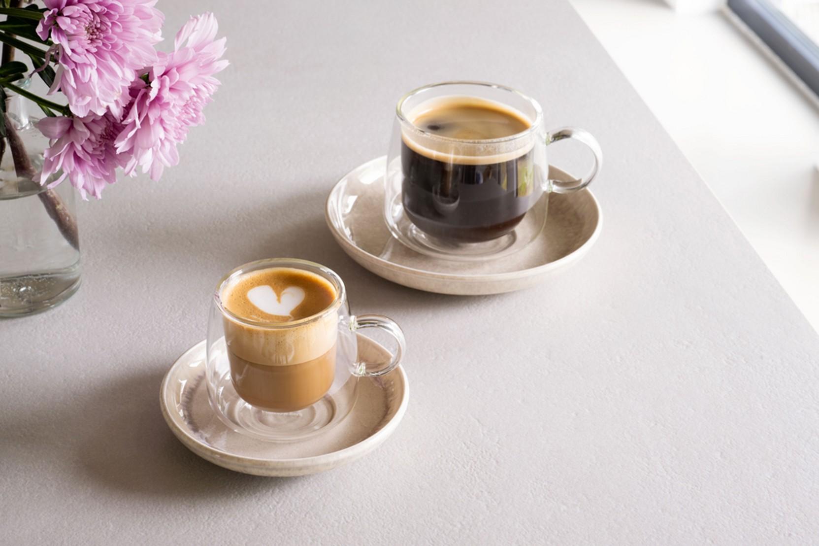 Sklenené šálky na espresso Artesano Hot & Cold Beverages, 60 ml, 2 ks