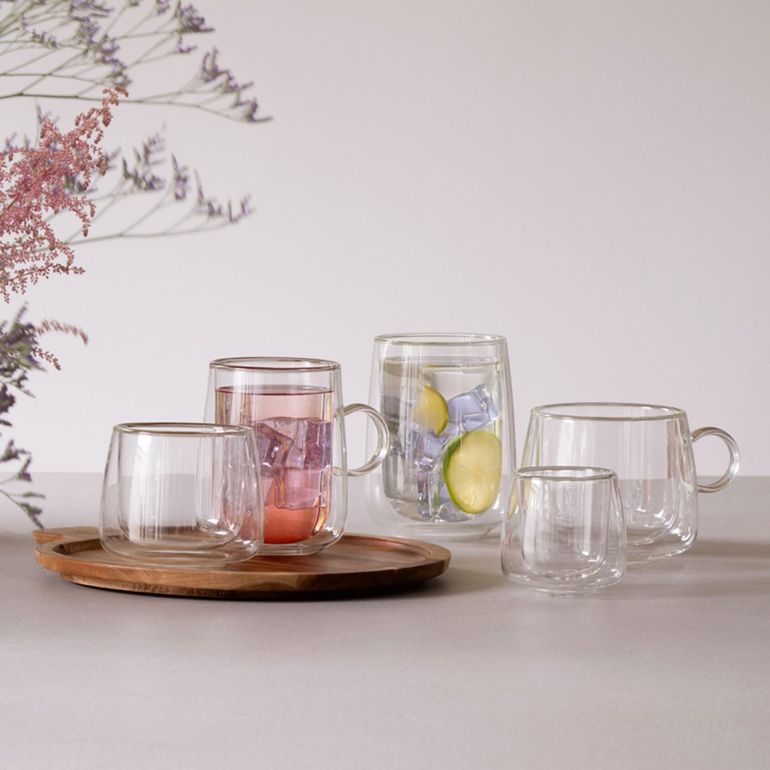 Sklenené hrnčeky Artesano Hot & Cold Beverages, 250 ml, 2 ks